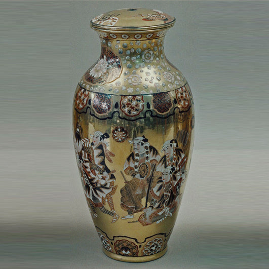 VASO IN PORCELLANA DECORATA A MANO