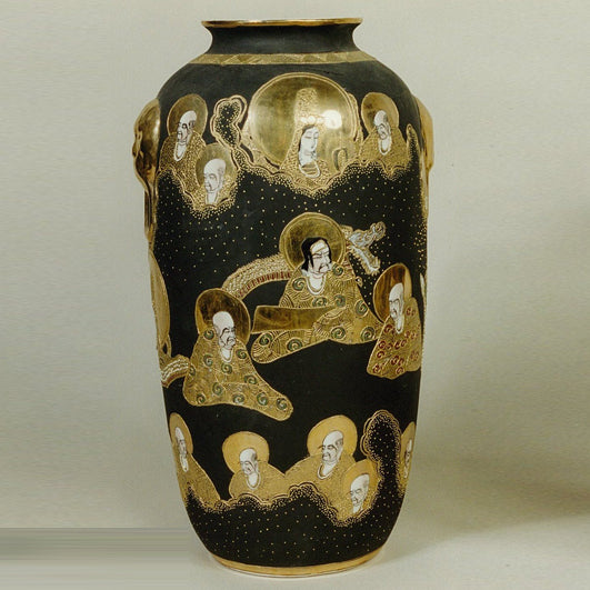 VASO IN PORCELLANA DECORATA A MANO