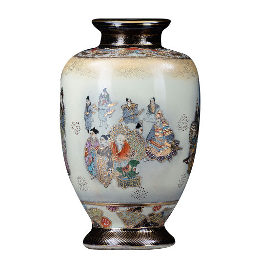 VASO IN PORCELLANA DECORATA A MANO