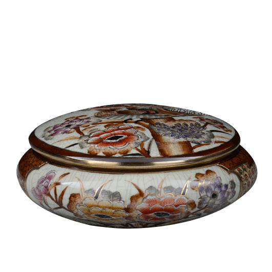 PORTA GIOIE IN PORCELLANA DECORATA A MANO