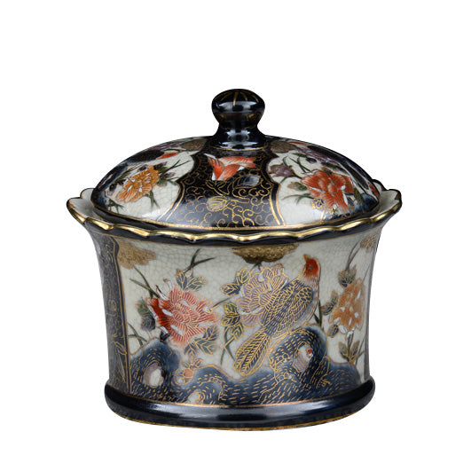 PORTA GIOIE IN PORCELLANA DECORATA A MANO