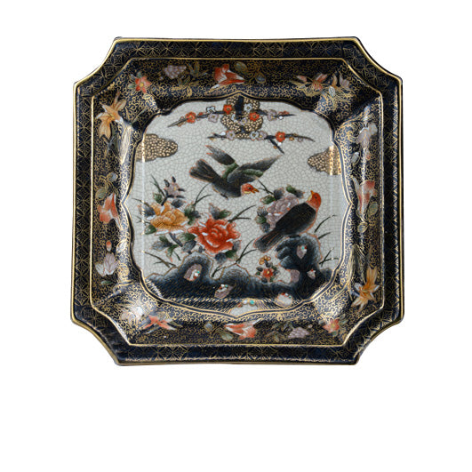 PIATTO PORCELLANA DECORATA A MANO