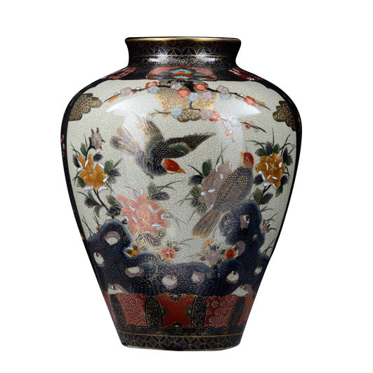 VASO IN PORCELLANA DECORATA A MANO