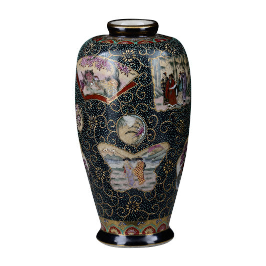 VASO IN PORCELLANA DECORATA A MANO