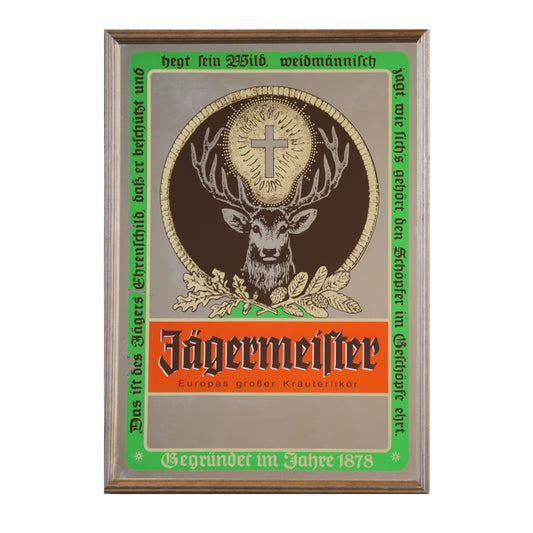 SPECCHIO VINTAGE MODELLO JAGERMEISTER MIS.35X50