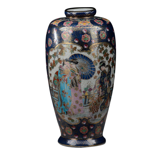VASO IN PORCELLANA DECORATA A MANO