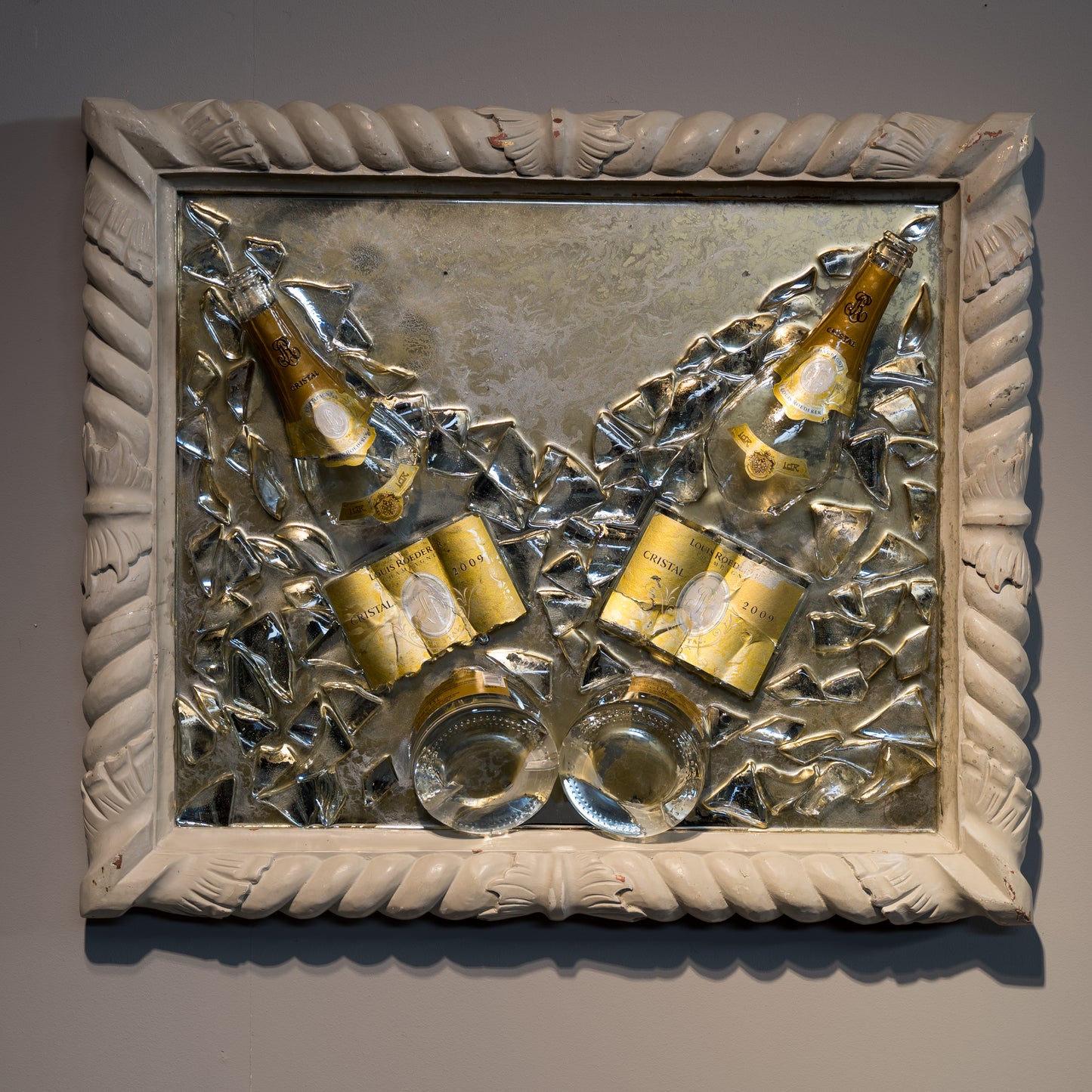 Frammenti di gemelli champagne "Cristal" magnum