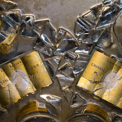 Frammenti di gemelli champagne "Cristal" magnum