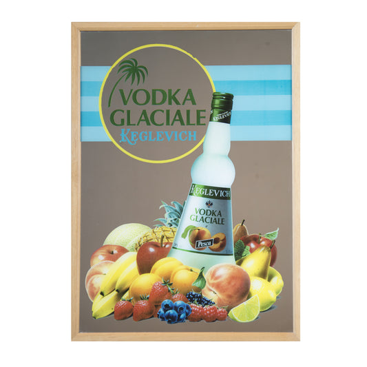 SPECCHIO VINTAGE MODELLO WODKA GLACIALE KEGLEVICH
MIS.50X70