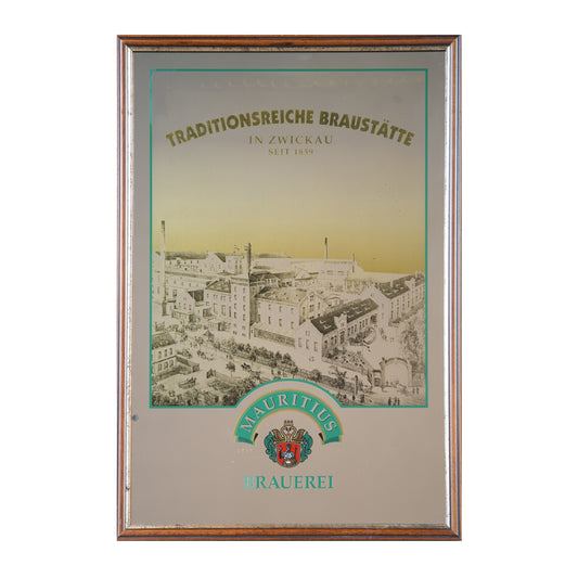 SPECCHIO VINTAGE
 MODELLO MAURITIUS BRAUEREI
MIS.40X60