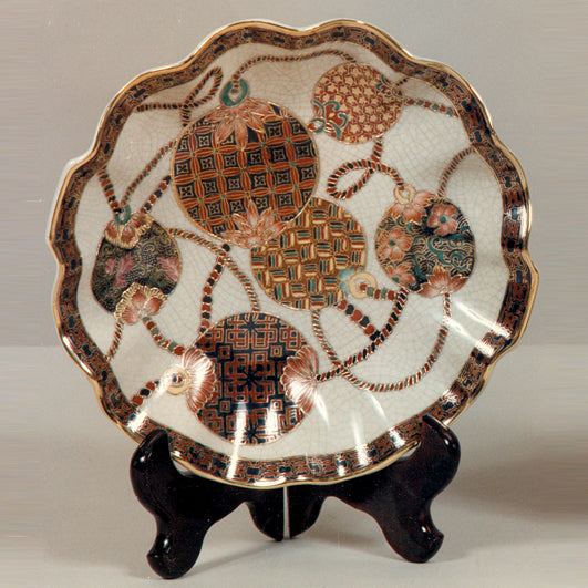 PIATTO PORCELLANA DECORATA A MANO