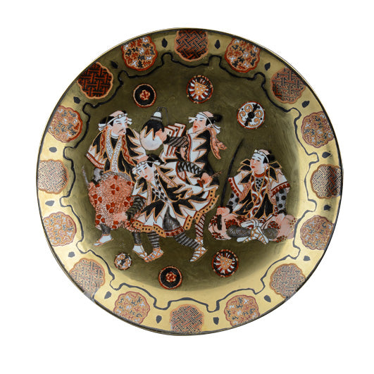 PIATTO PORCELLANA DECORATA A MANO