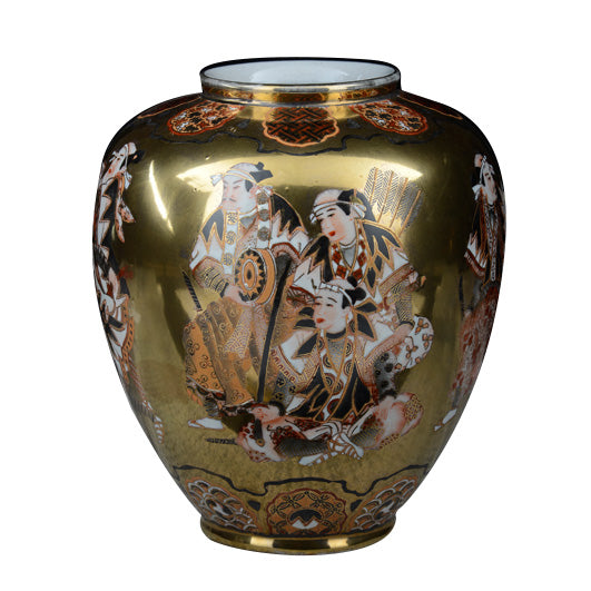 VASO IN  PORCELLANA DECORATA A MANO