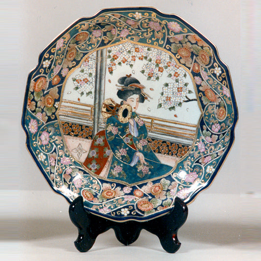 PIATTO PORCELLANA DECORATA A MANO