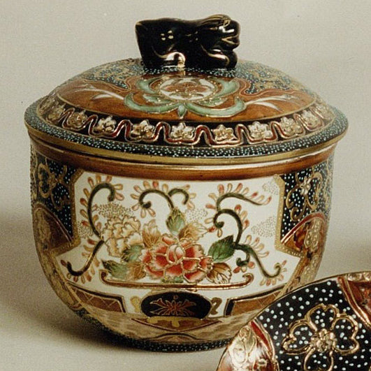 PORTA GIOIE PORCELLANA DECORATA A MANO