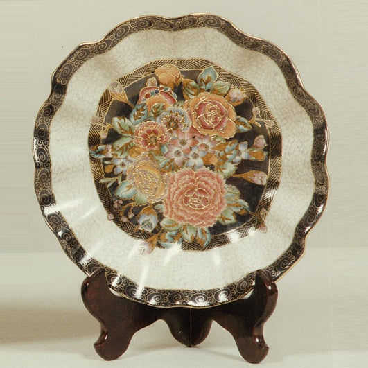 PIATTO PORCELLANA DECORATA A MANO