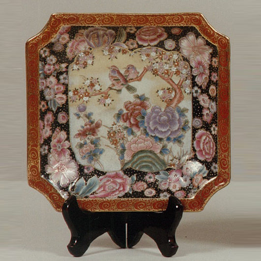 PIATTO  PORCELLANA DECORATA A MANO