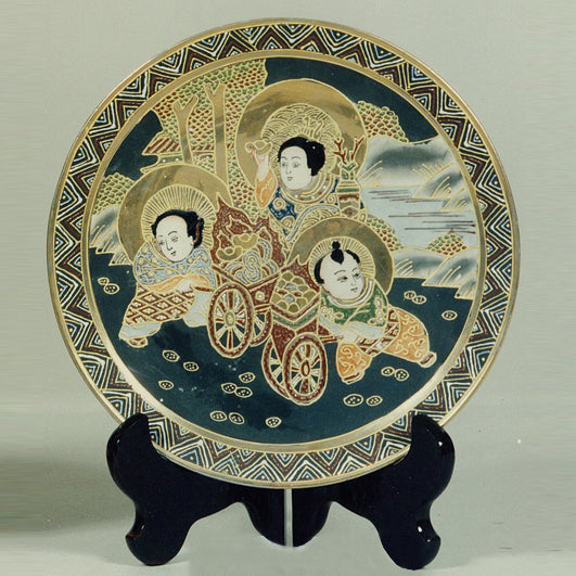 PIATTO PORCELLANA DECORATA A MANO