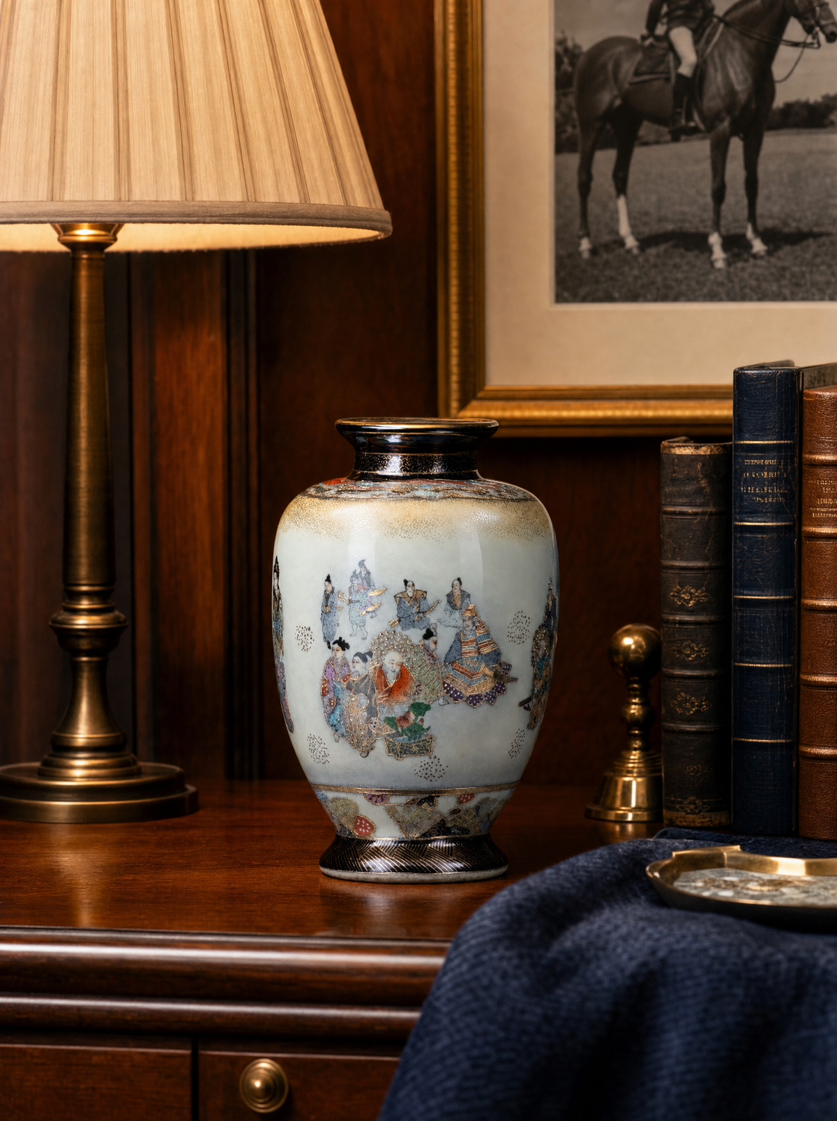 Dettaglio vaso giapponese n.33 ambientazione Ralph Lauren Home