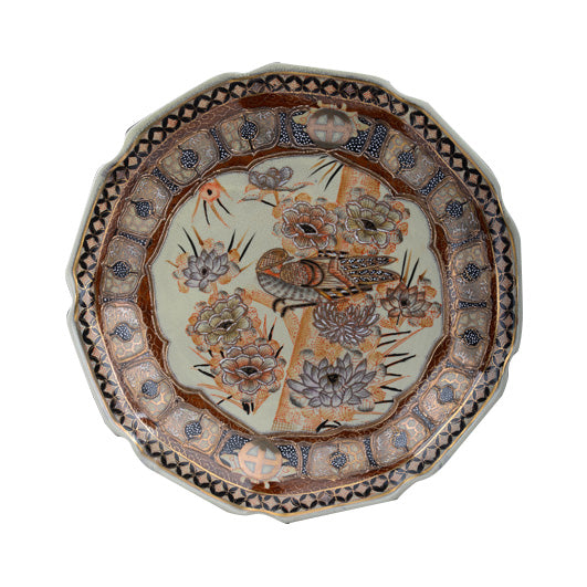 PIATTO PORCELLANA DECORATA A MANO