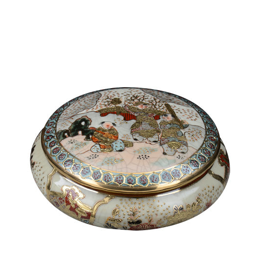 PORTA GIOIE IN PORCELLANA DECORATA A MANO