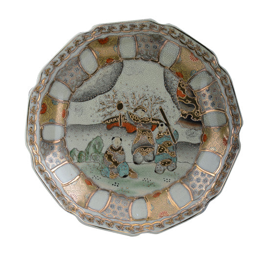 PIATTO PORCELLANA DECORATA A MANO