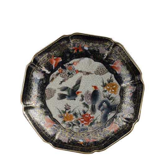 PIATTO PORCELLANA DECORATA A MANO