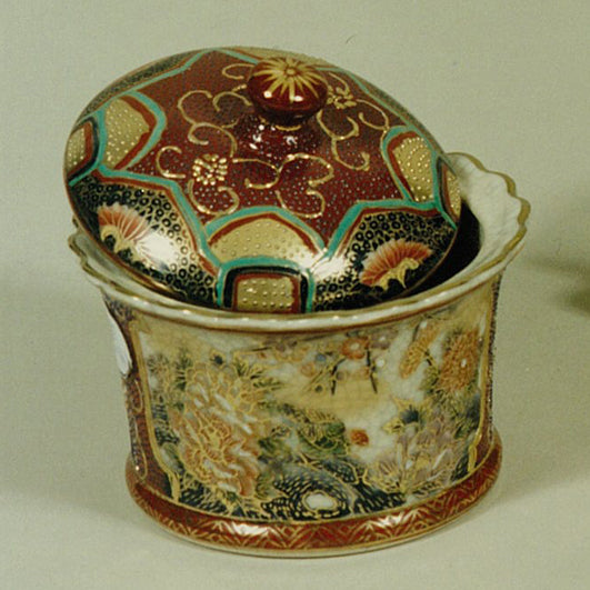 PORTA GIOIE PORCELLANA DECORATA A MANO