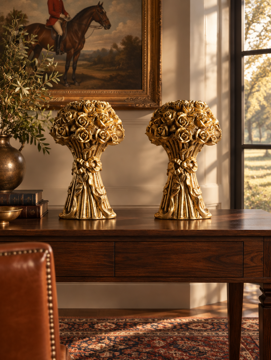 Coppia di candelabri CH-91328 ambientata in interno elegante