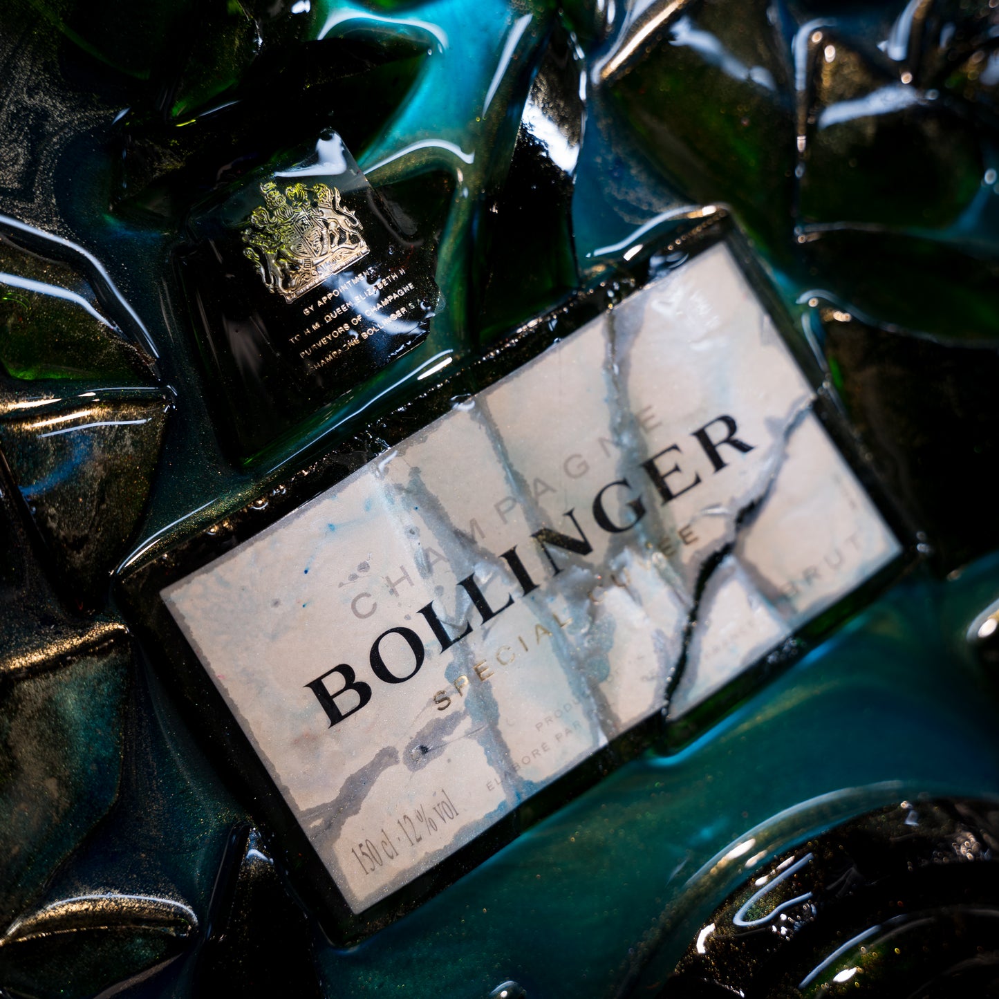 Frammenti di  Champagne" Bollinger" fissati nel tempo