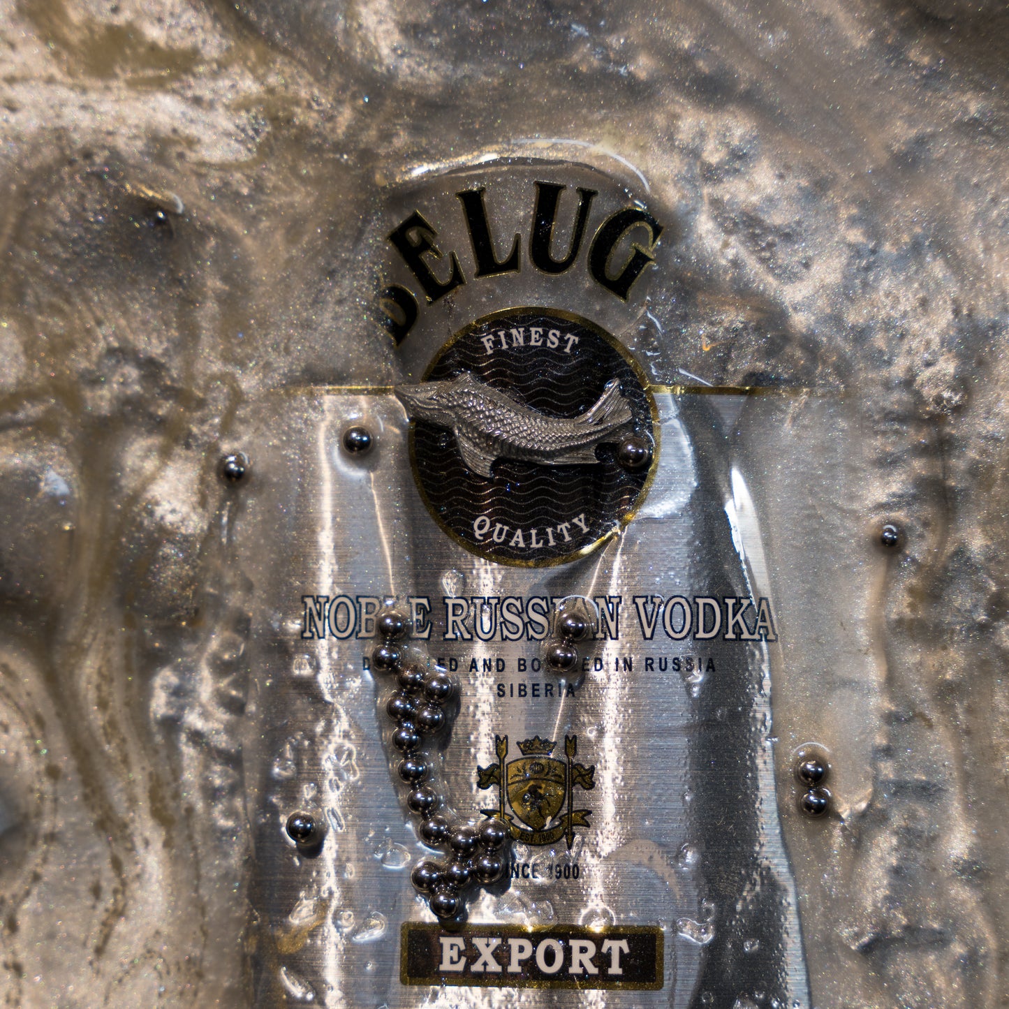 Frammenti di vodka "Beluga" fissati nel tempo