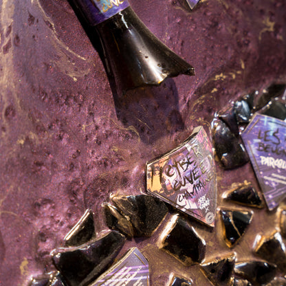 Cornice pop art con frammenti cyber cuvée champagne Orban by Teo KayKay