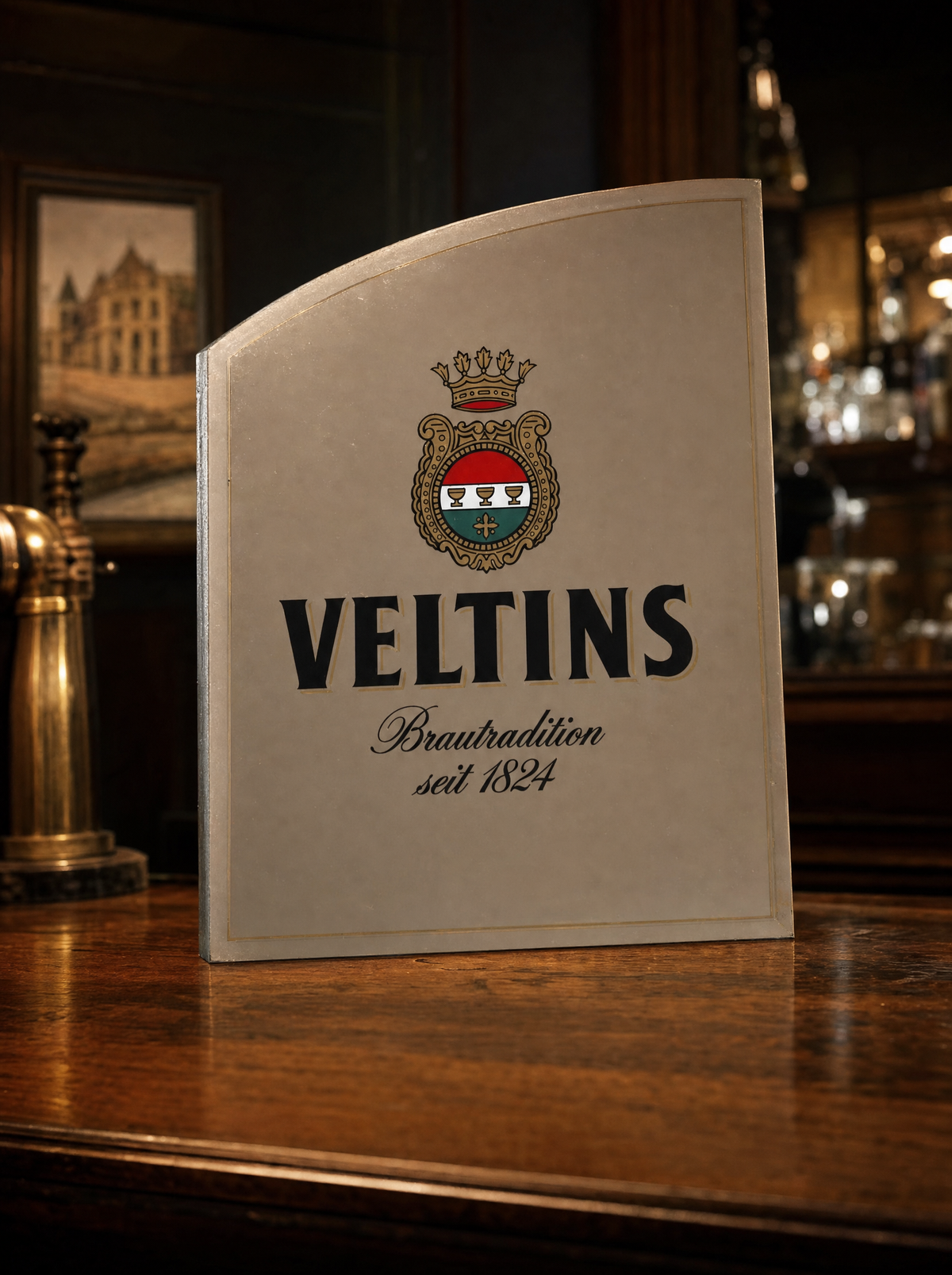 Dettaglio specchio vintage Veltins