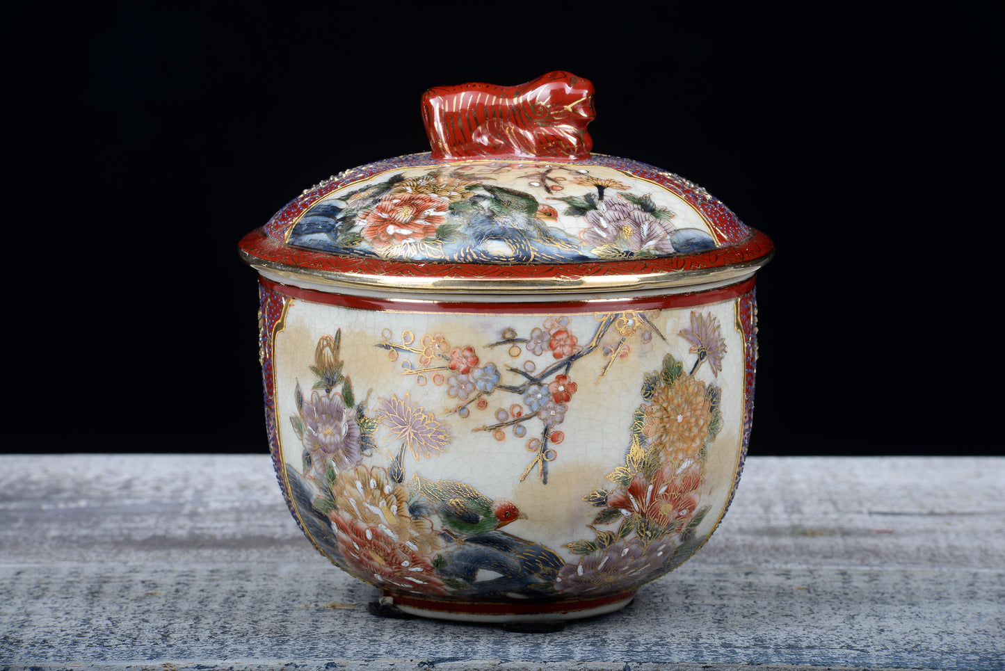 PORTA GIOIE PORCELLANA DECORATA A MANO