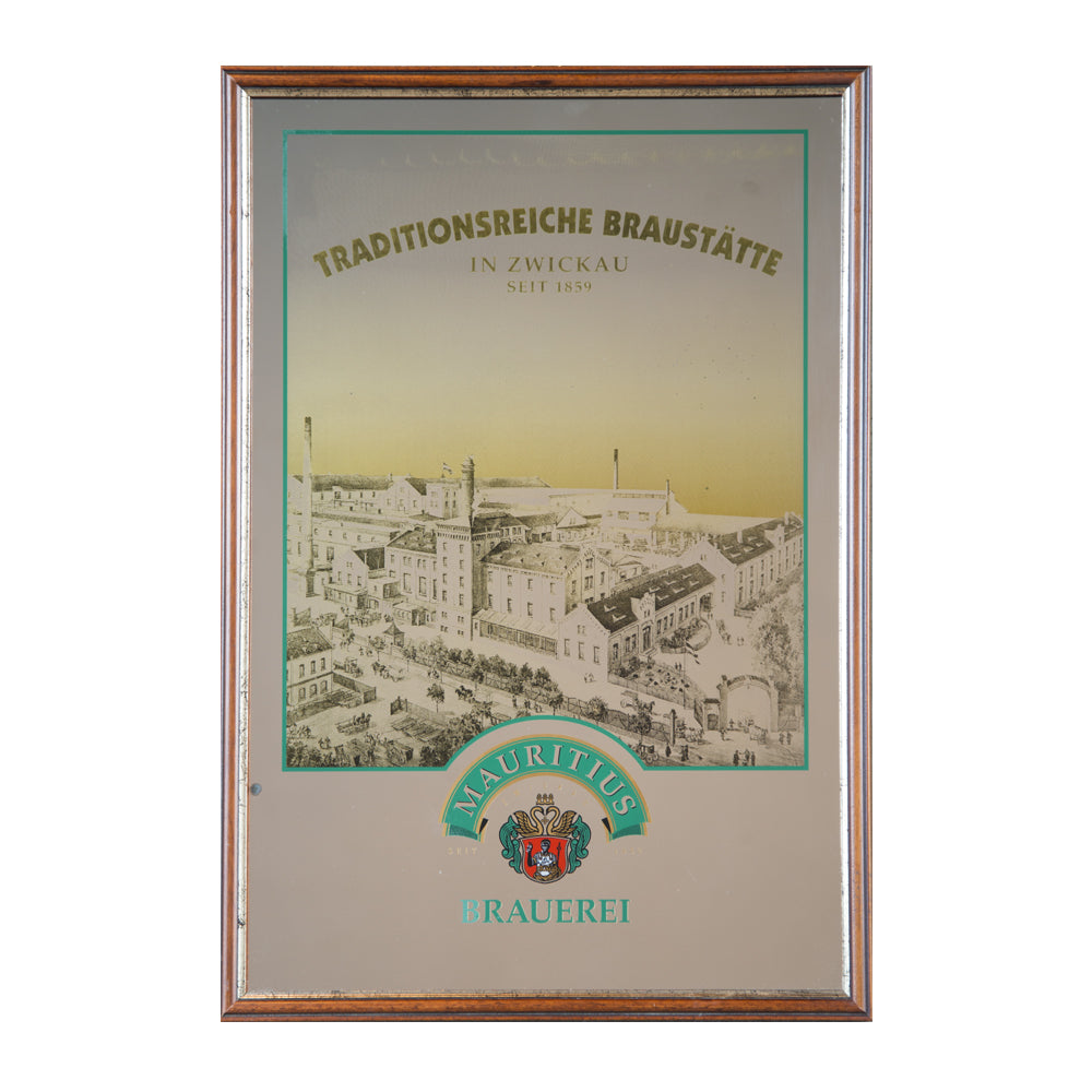 SPECCHIO VINTAGE
 MODELLO MAURITIUS BRAUEREI
MIS.40X60