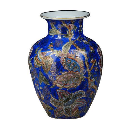 VASO IN  PORCELLANA DECORATA A MANO
